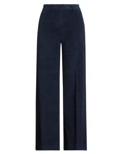 Ottod'ame Woman Pants Navy Size 10 Cotton In Blue