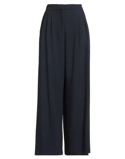 Ottod'ame Woman Pants Navy Size 8 Polyester, Rayon, Elastane In Blue