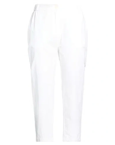 Ottod'ame Woman Pants Off White Size 10 Cotton