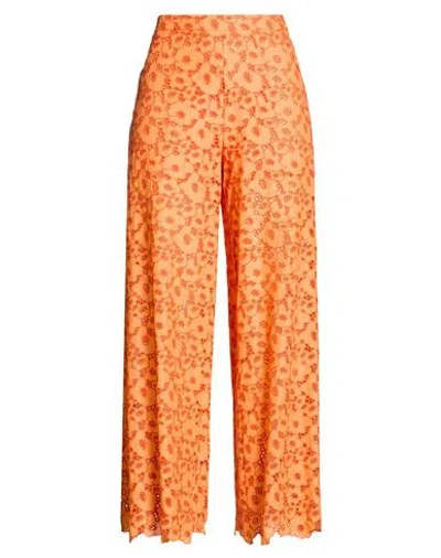 Ottod'ame Woman Pants Orange Size 4 Cotton