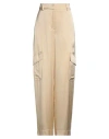 Ottod'ame Woman Pants Pastel Yellow Size 2 Viscose