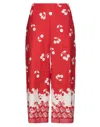 Ottod'ame Cropped Pants In Red