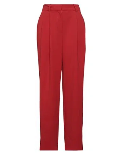 Ottod'ame Woman Pants Red Size 6 Polyester