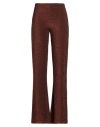 Ottod'ame Woman Pants Rust Size 10 Viscose, Polyester, Nylon, Elastane