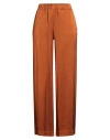 Ottod'ame Woman Pants Rust Size 4 Viscose In Brown