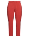Ottod'ame Woman Pants Rust Size 6 Polyester, Viscose, Elastane In Red