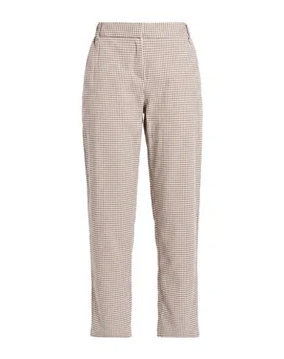 Ottod'ame Woman Pants Sand Size 10 Cotton, Elastane In Neutral