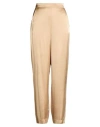 Ottod'ame Woman Pants Sand Size 12 Viscose In Neutral