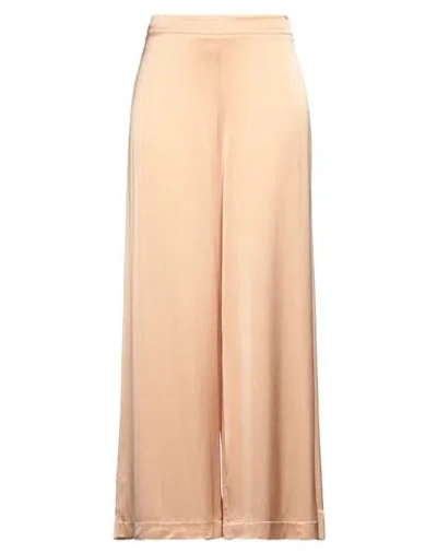 Ottod'ame Woman Pants Sand Size 12 Viscose In Beige