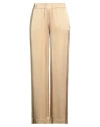 Ottod'ame Woman Pants Sand Size 12 Viscose In Neutral