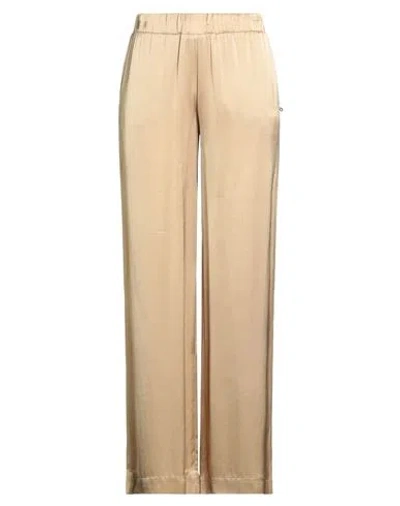 Ottod'ame Woman Pants Sand Size 12 Viscose In Neutral