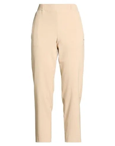 Ottod'ame Woman Pants Sand Size 4 Polyester, Viscose, Elastane In Neutral