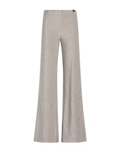 Ottod'ame Woman Pants Silver Size 10 Viscose, Polyester, Nylon, Elastane