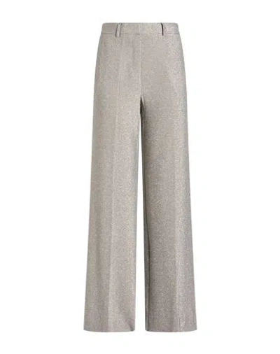 Ottod'ame Woman Pants Silver Size 8 Viscose, Polyester, Nylon, Elastane