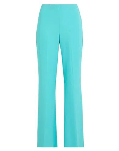 Ottod'ame Woman Pants Turquoise Size 10 Polyester In Blue