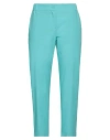 Ottod'ame Woman Pants Turquoise Size 6 Cotton In Blue