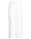 Ottod'ame Woman Pants White Size 10 Cotton