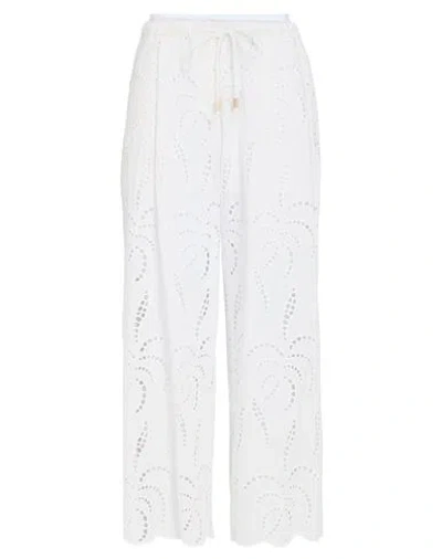 Ottod'ame Woman Pants White Size 12 Cotton