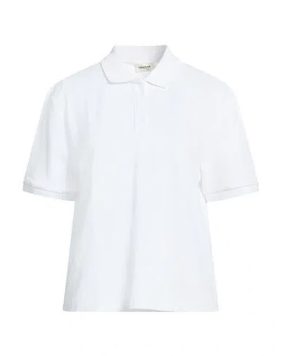Ottod'ame Woman Polo Shirt White Size 12 Cotton