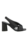Ottod'ame Woman Sandals Black Size 8 Leather
