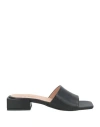 Ottod'ame Woman Sandals Black Size 8 Leather