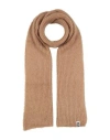 Ottod'ame Woman Scarf Camel Size - Acrylic, Mohair Wool, Polyamide In Brown