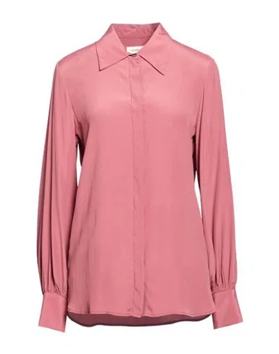 Ottod'ame Woman Shirt Antique Rose Size 8 Acetate, Silk In Pink