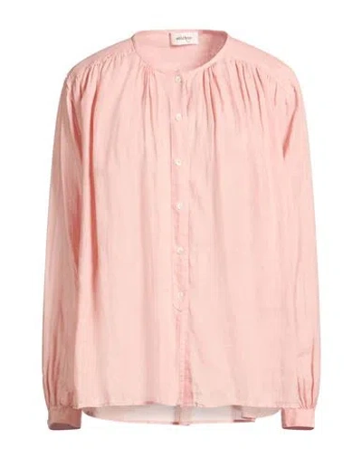 Ottod'ame Woman Shirt Antique Rose Size 8 Ramie In Pink