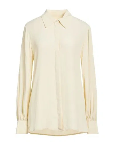 Ottod'ame Woman Shirt Beige Size 10 Acetate, Silk In Nude