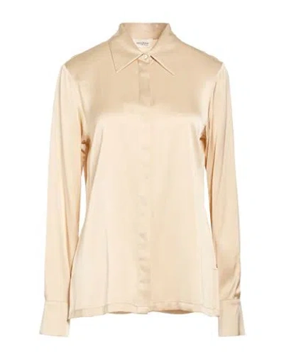 Ottod'ame Woman Shirt Beige Size 12 Viscose In Neutral