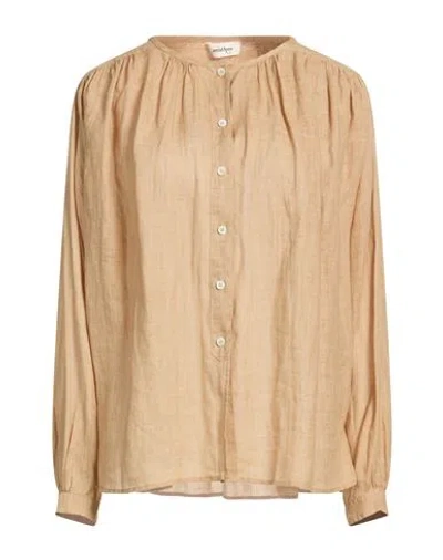 Ottod'ame Woman Shirt Beige Size 2 Ramie In Neutral