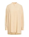 Ottod'ame Woman Shirt Beige Size 6 Acetate, Silk In Neutral