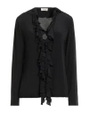 Ottod'ame Woman Shirt Black Size 10 Acetate, Silk In Black