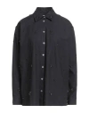 Ottod'ame Woman Shirt Black Size 10 Cotton