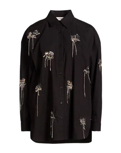 Ottod'ame Woman Shirt Black Size 10 Cotton