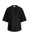 Ottod'ame Woman Shirt Black Size 10 Cotton, Polyester