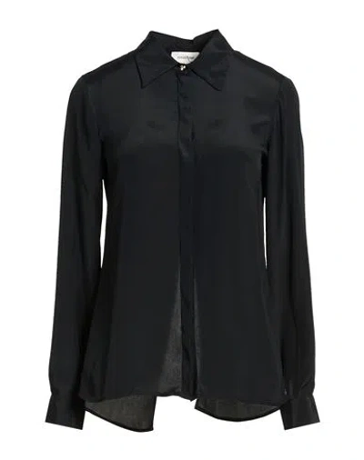 Ottod'ame Woman Shirt Black Size 6 Acetate, Silk