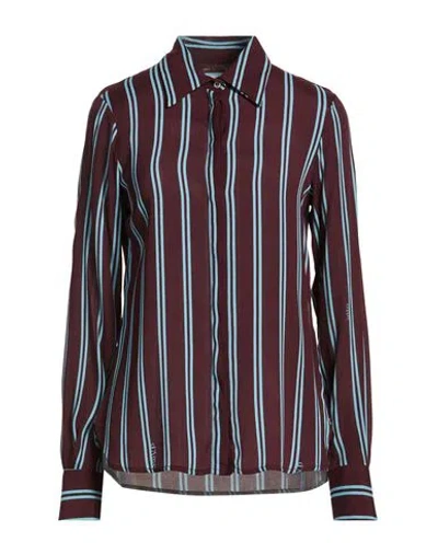 Ottod'ame Woman Shirt Burgundy Size 12 Viscose