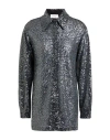 Ottod'ame Woman Shirt Charcoal Size 10 Polyester