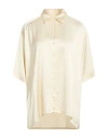 Ottod'ame Woman Shirt Cream Size 10 Viscose In White