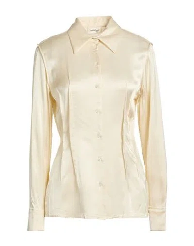Ottod'ame Woman Shirt Cream Size 12 Viscose In White