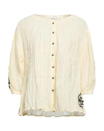 Ottod'ame Woman Shirt Cream Size 2 Cotton In Neutral