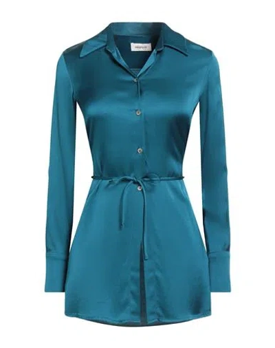 Ottod'ame Woman Shirt Deep Teal Size 12 Viscose In Green