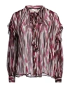 Ottod'ame Caring Woman Shirt Fuchsia Size 6 Viscose In Pink