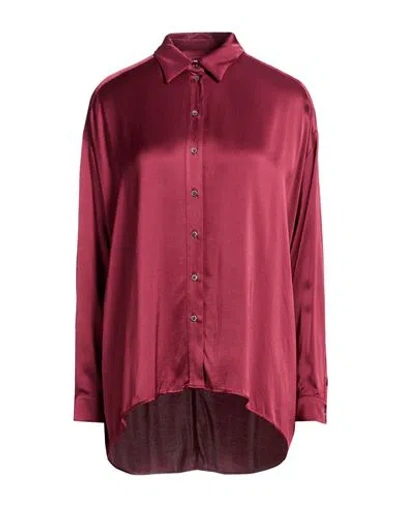 Ottod'ame Woman Shirt Garnet Size 6 Viscose In Red