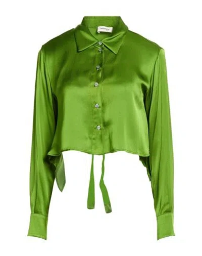 Ottod'ame Woman Shirt Green Size 10 Viscose