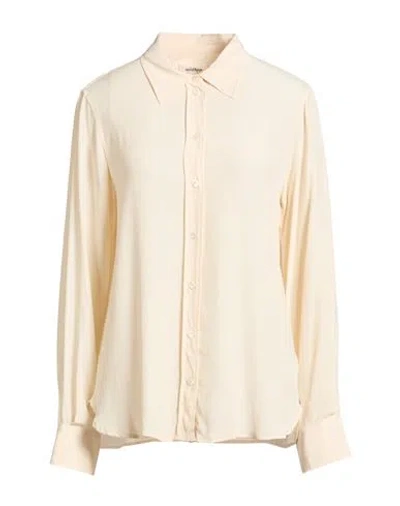 Ottod'ame Woman Shirt Ivory Size 10 Acetate, Silk In Neutral