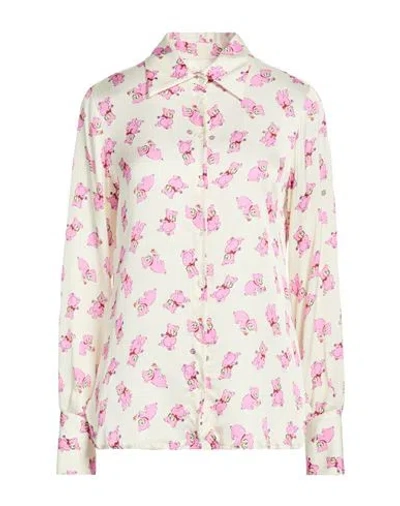 Ottod'ame Woman Shirt Ivory Size 12 Viscose In White