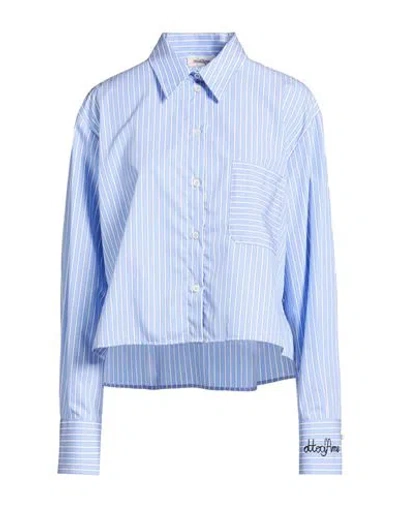 Ottod'ame Woman Shirt Light Blue Size 12 Cotton