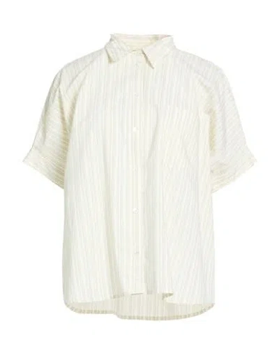 Ottod'ame Woman Shirt Light Green Size 10 Cotton, Polyamide In Metallic